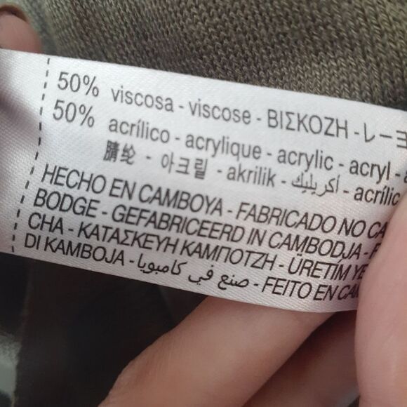 Zara Olive Green Women's Fine Knit Sweater - Picture 2 of 12